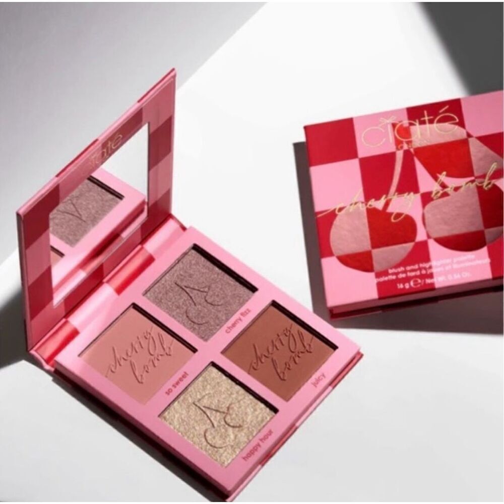NEW Ciaté Cherry Bomb Blush & Highlighter Palette